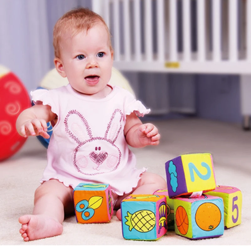 6 шт./компл. ткань строительные блоки новые детские Тряпичная Кукла Мягкая