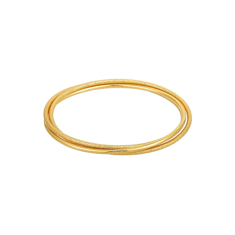 

Sansheng III Bangles explosive style plated 24k Gold Bangles Classic Simple Bangles Popular Jewelry