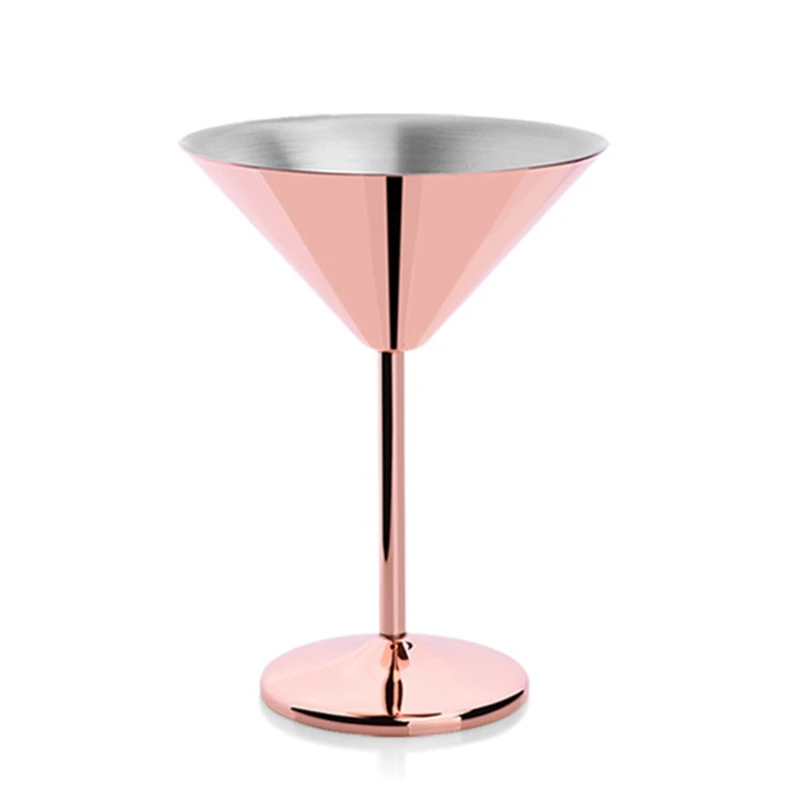  Set of 1 Martini Glasses Stainless Steel Material Beverage Cup V Shape Goblet for Homes Kitchens and Bar Use | Дом и сад