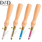 1 шт., ручка для вышивания с деревянной ручкой, 4 цвета