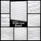 4 шт.12 шт. 50 см декоративная 3D настенная панель волнистая Алмазная конструкция не самоклеящаяся пластиковая плитка 3D Настенная Наклейка Гостиная Ванная комната