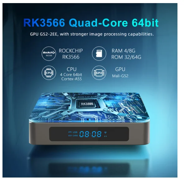 X96 X6 TV Box Android 11 tv box 8G 128G/4G 64G/32G Rockchip RK3566 vs x96 x4 USB3.0 2T2R MIMO Dual Wifi 1000M LAN Media player |