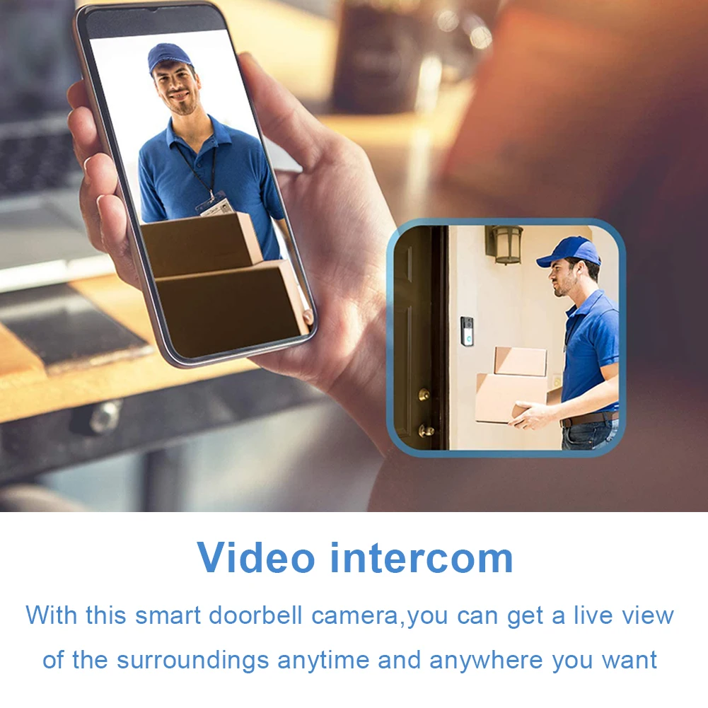 

Smart Doorbell Camera Wifi Wireless Call Intercom Video-Eye For Apartments Door Bell Ring For Phone Home Security Cameras