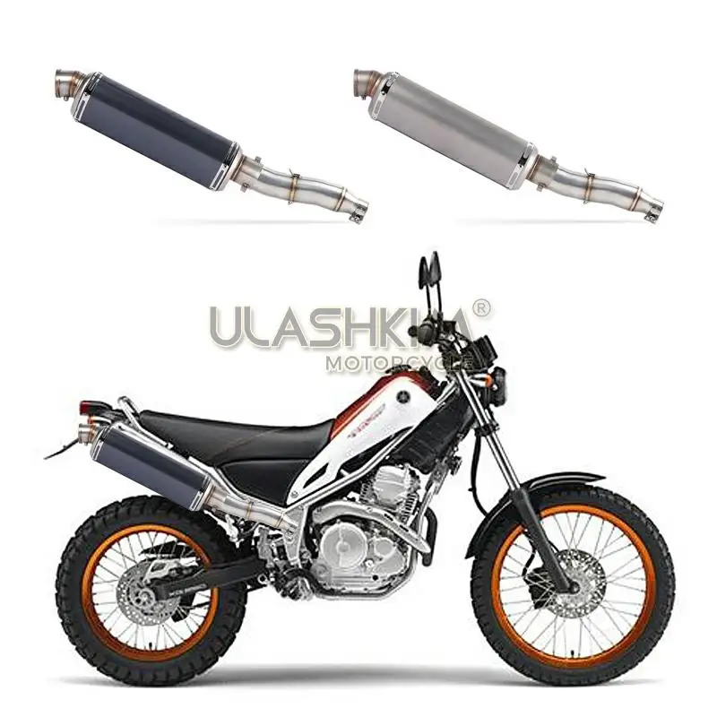 Полная выхлопная система мотоцикла глушитель Escape slip on для YAMAHA XG250 XT250 модифицированный контакт средняя труба адаптер подключения
