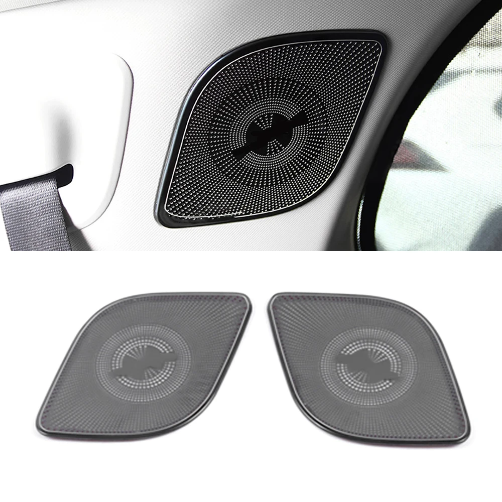 

For Mercedes-Benz GLB X247 2019-2021 Car Speaker Cover Stainless Door Loudspeaker Sound Trim Frame Sticker Interior Accessories