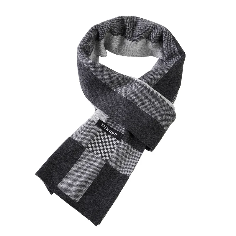 

Брендовый Модный женский теплый зимний клетчатый шарф, утепленный мужской повседневный длинный шарф из пашмира, деловой платок