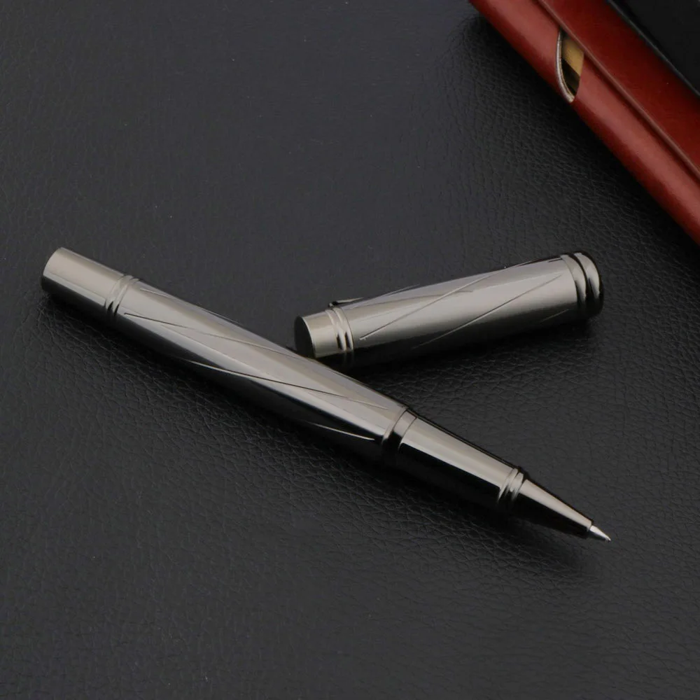 

luxury High quality metal 872 Gun gray Gun black Rollerball Pen metal elegante signature switzerland ink pens new