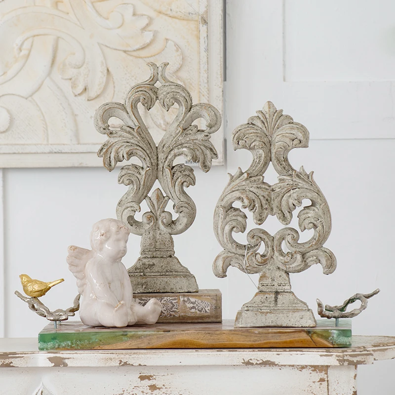 Украшение для дома аксессуары французский винтажный декор из цемента