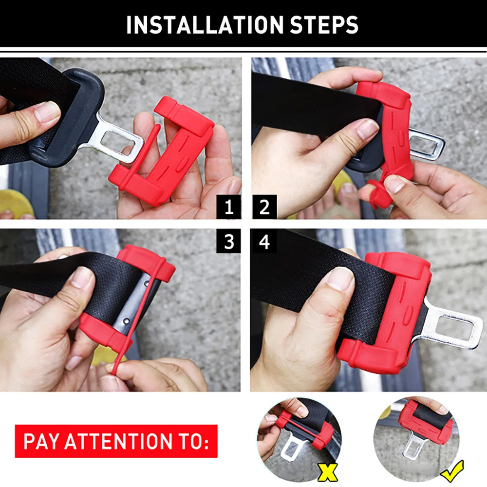 1 шт. Защитный чехол на защелку ремня безопасности силиконовый ремень пряжку