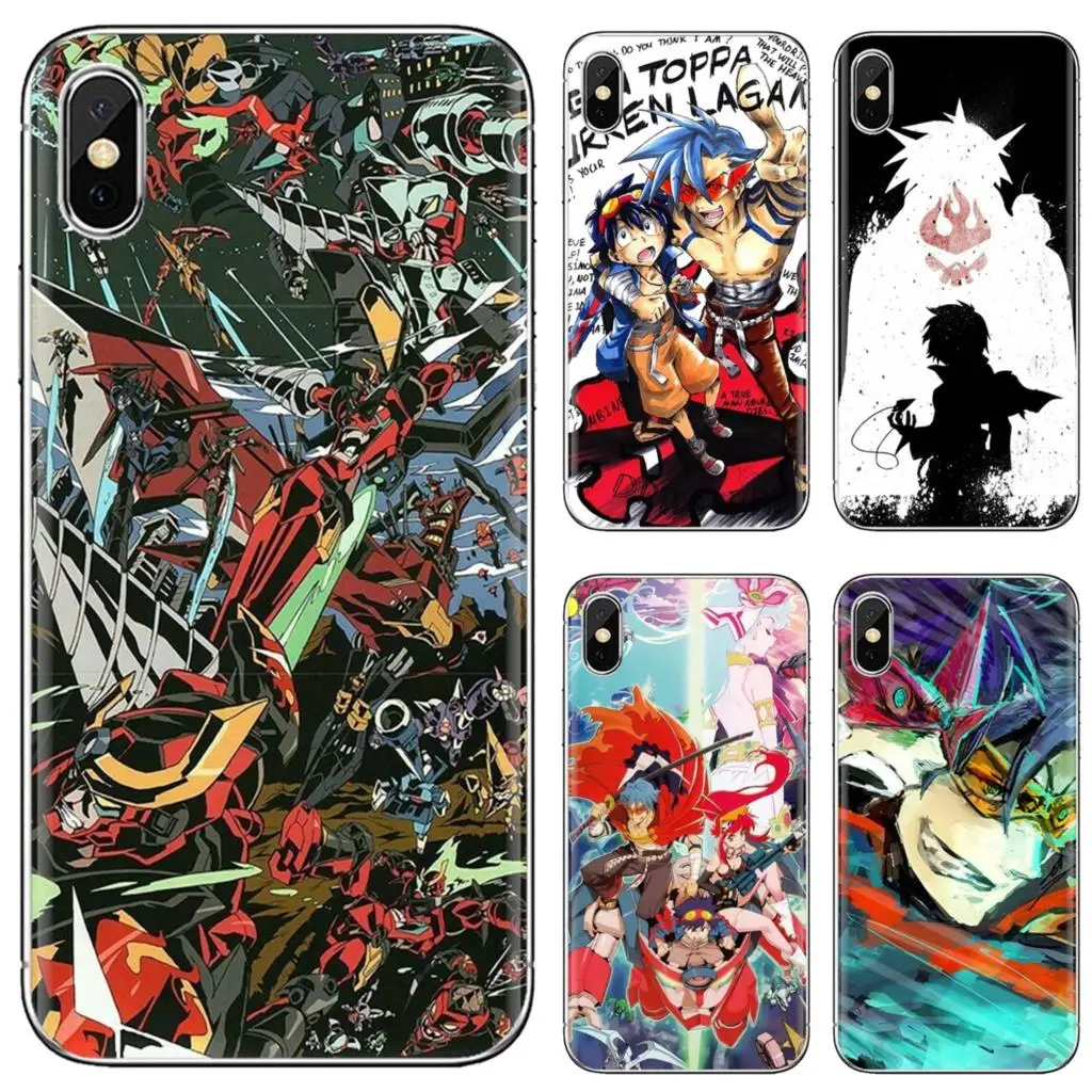 Для Huawei Y6 Y5 2019 для Xiaomi Redmi Note 4 5 6 7 8 Pro Mi A1 A2 A3 6X 5X 7A мягкий чехол Tengen Toppa Gurren Lagann |