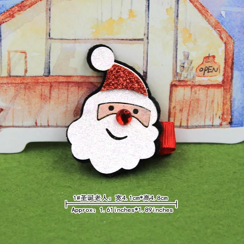 5 шт./компл. новый Детский милый Рождественский подарок заколки для волос