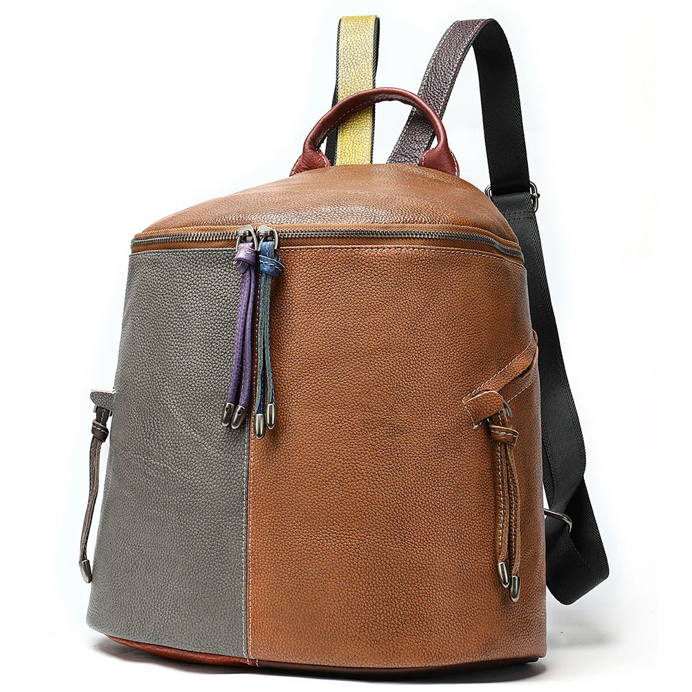 Дизайнерские рюкзаки для женщин из высококачественной воловьей кожи девушек