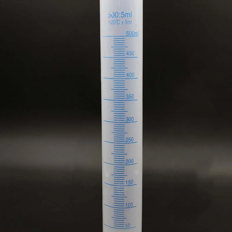 Пластиковый мерный цилиндр для лабораторных принадлежностей 500 мл | Канцтовары