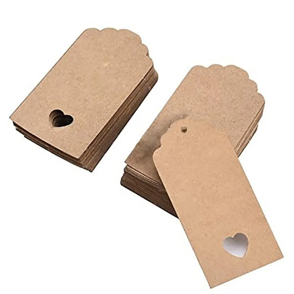 Новинка 2019 лидер продаж 100 шт волнистые края Пустые Подвесные бирки в форме