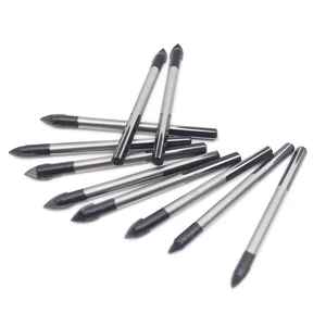 Сверла по стеклу 6 мм8 мм10 мм12 мм, набор керамических головок, для бетона, карбида вольфрама, мощность сверло для стен, треугольные, многофункциональные