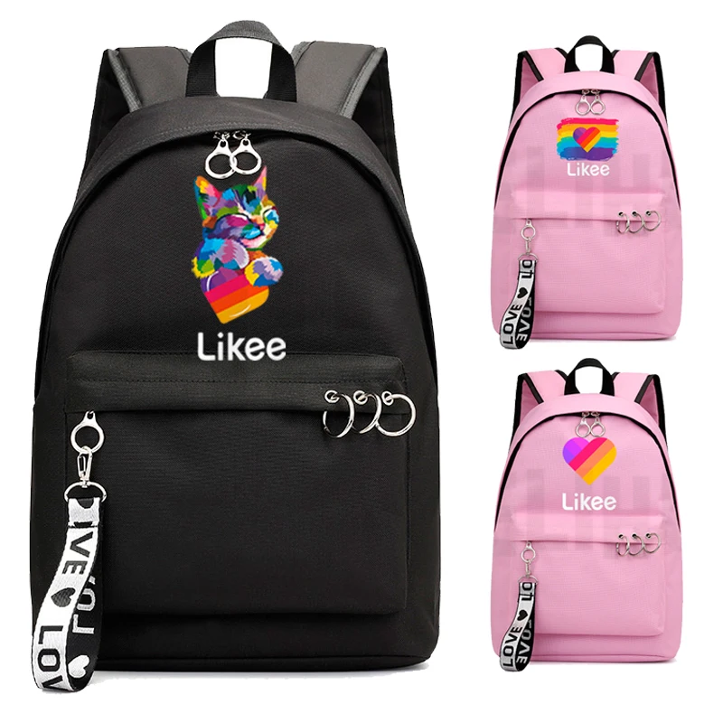 

2020 New LIKEE Video 1 App Bag Likee Backpack Women Laptop Student SchoolBags Teenage Girls Russian Styles Zipper Bookbag Boys