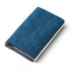 ZOVYVOL RFID блокирующий рандомный противокражный клатч для мужчин и женщин, мужской кошелек 2021, джинсовый деловой выдвижной металлический чехол для удостоверения личности, подарок