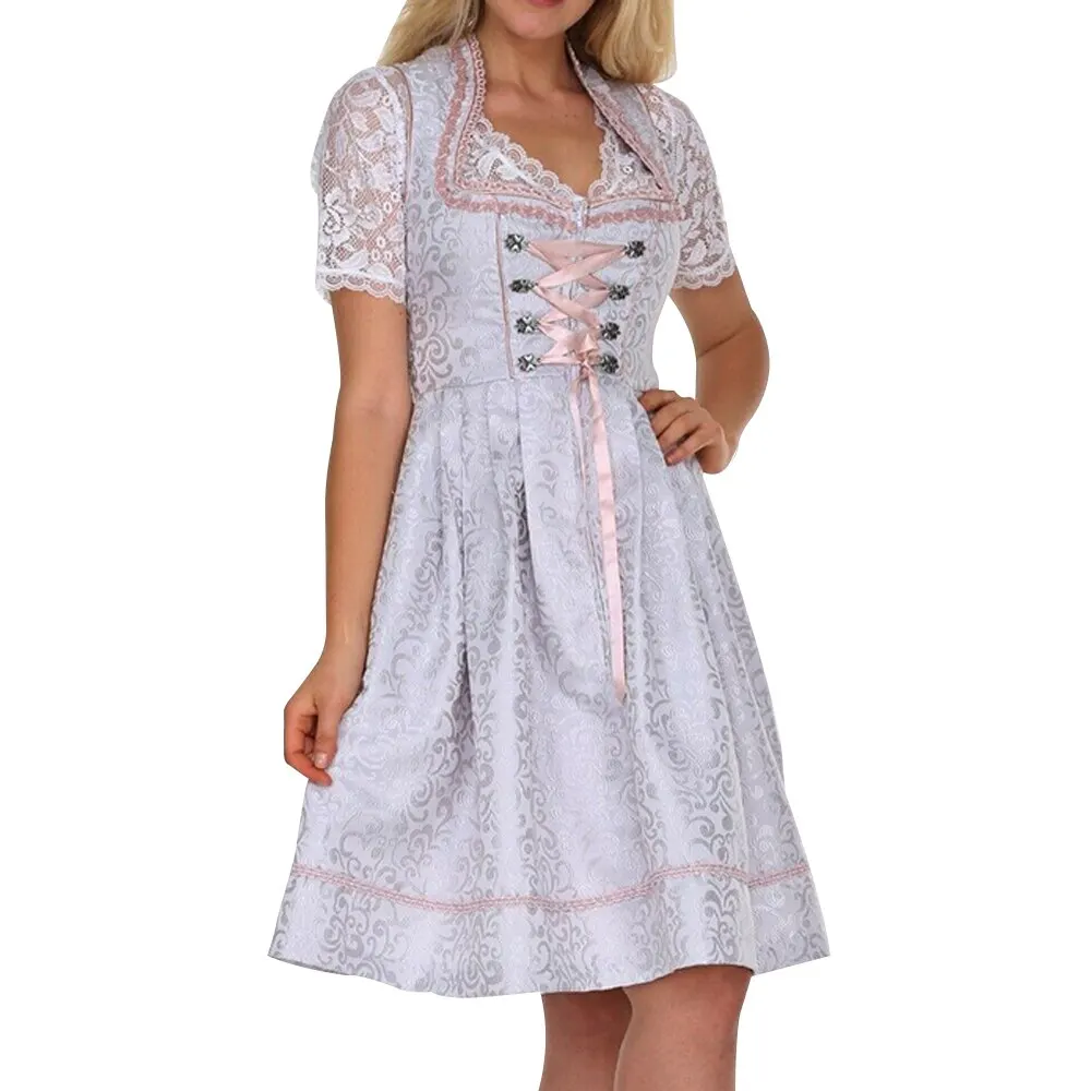 CALOFE 2019 Немецкий Октоберфест Ретро женские костюмы горничной на шнуровке