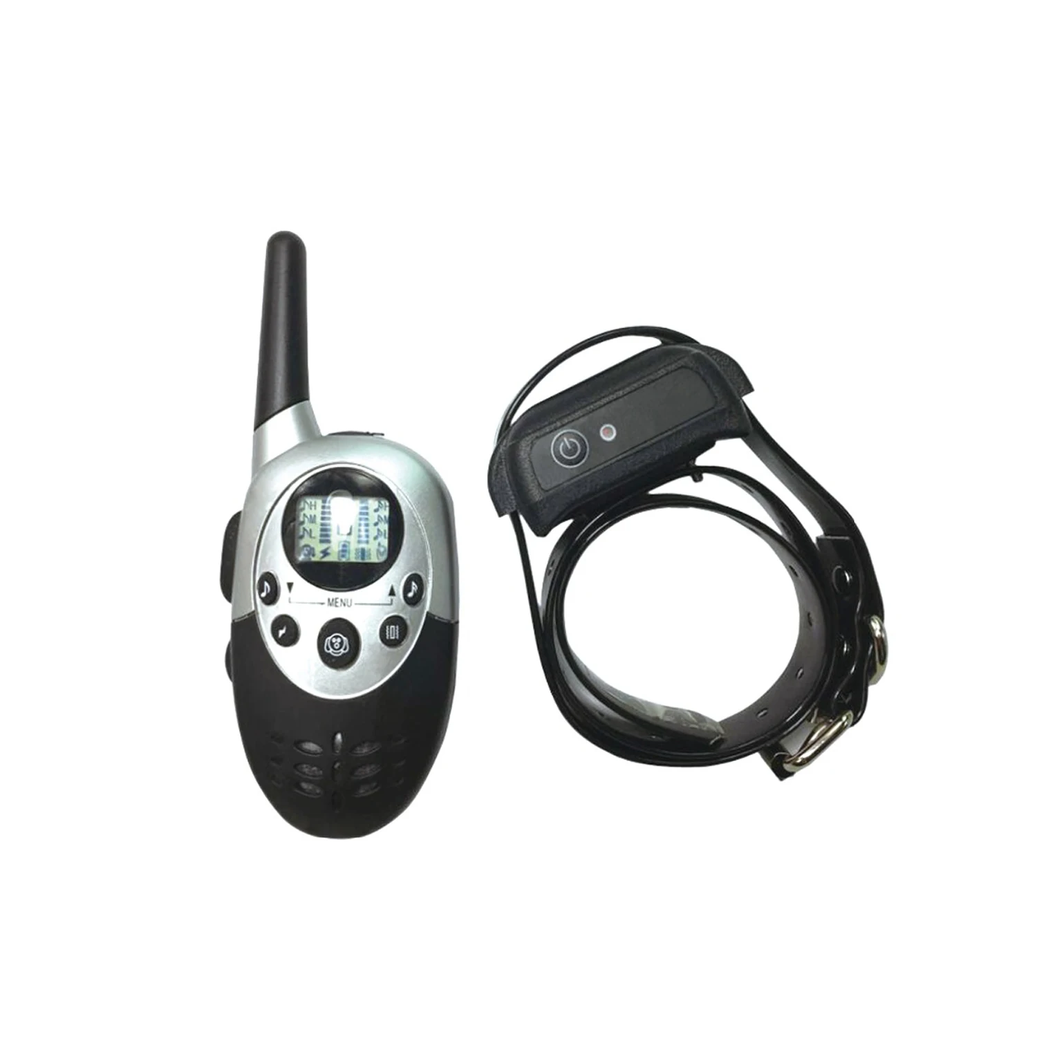 Водонепроницаемый тренировочный ошейник ЖК дисплей звук/вибрация/электрический