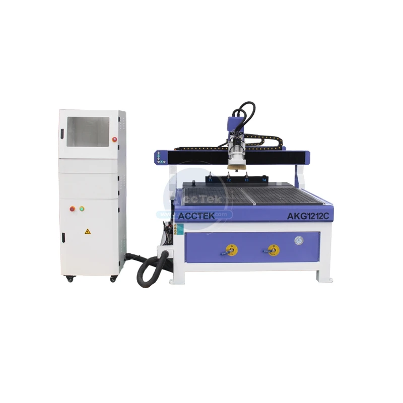 

Acctek high efficiency 4 tools changer cnc arts and crafts carving machine 1212