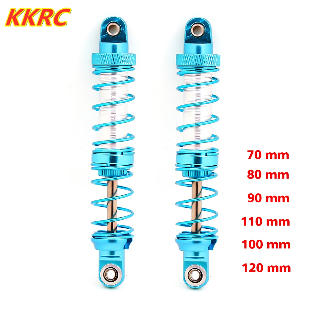 2pcs Metal Shock Absorber Oil Adjustable for 1/10 RC Rock Crawler Truck SCX10 TRX4 WRAITH RR10 RC4WD D90 S195
