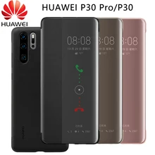 Original Official HUAWEI P30 Pro Case Smart View Window Leather Protection Flip Case HUAWEI P30 Pro Cover Huawei P30 Case Funda