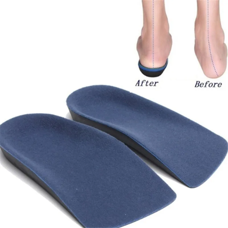 

1Pair New Arrivals Women Orthotic Insoles Pads Heel Arch Support Plantar Fasciitis Massage Flat Feet Pads Useful Hot Sale