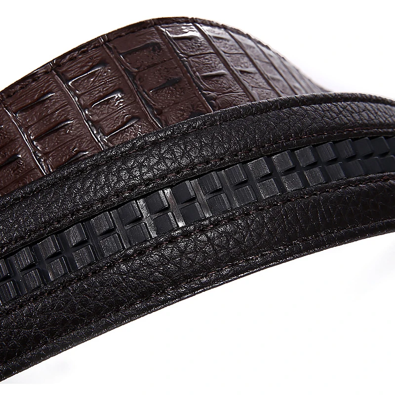 Модный мужской ремень без пряжки мужские ремни из натуральной кожи деловой