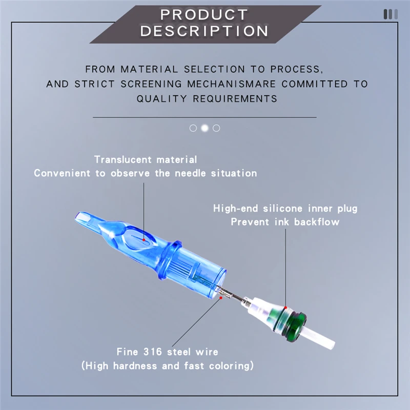 Одноразовый картридж для тату M1 10 шт. премиум макияжа RL/RM/M1/RS принадлежности