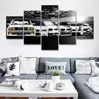Брендовая Роскошная Картина на холсте автомобиля, 5 панелей, плакат и печать, современное настенное искусство, картина для гостиной, интерьер, домашний декор, без рамки