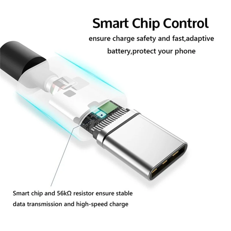 Сверхдлинный прочный нейлоновый кабель Micro USB Type C (USB C) для синхронизации данных и