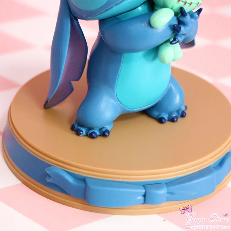 

Disney movie figures Lilo & Stitch Stitch Scrump Happiness Moment PVC Statue action figure Collectible anime Model Toy Doll Gift