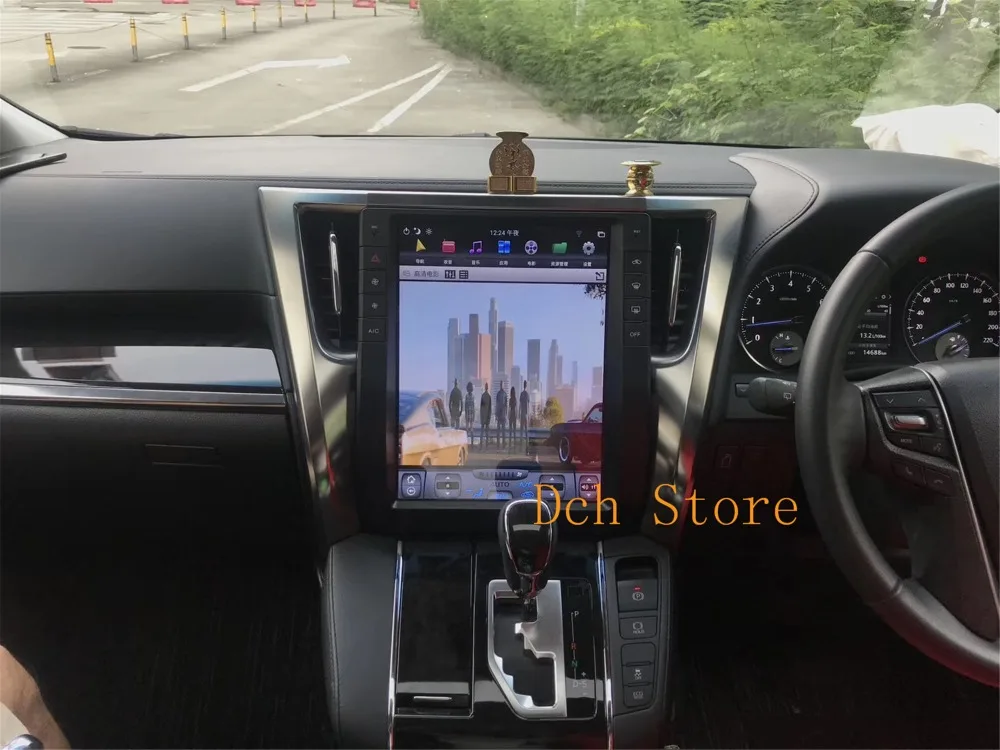 13 дюймов вертикальный tesla стиль Android 8,1 автомобильный dvd-плеер gps радио для Toyota Alphard Vellfire 30 серии- ips JBL стерео