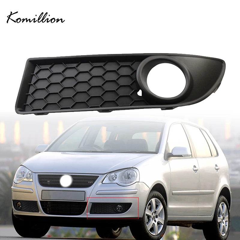 

Fog Lamp Grilles Cover Front Lower Bumper Fog Light Shell Car Styling for VW Polo MK4 9N3 2005 2006 2007 2008 2009 Facelift