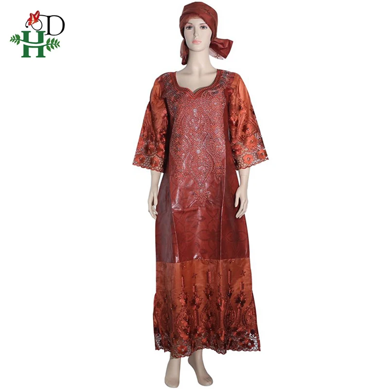 Африканская женская одежда H & D кружевные платья Африканское платье женское с
