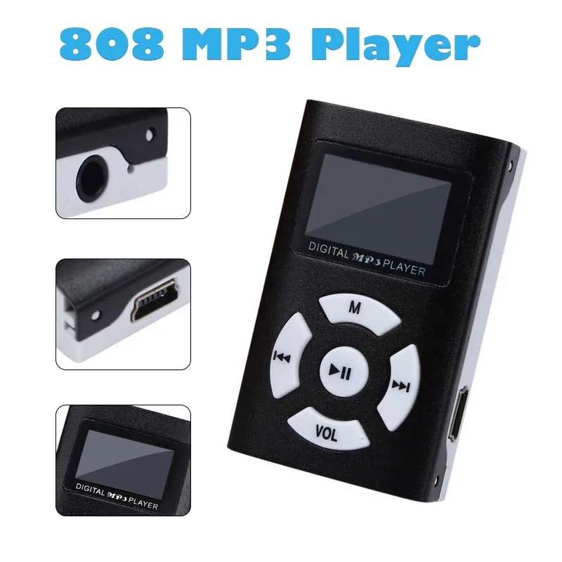 Hifi USB мини mp3 плеер ЖК экран поддержка 32 ГБ Micro SD TF карта спортивный новый стиль