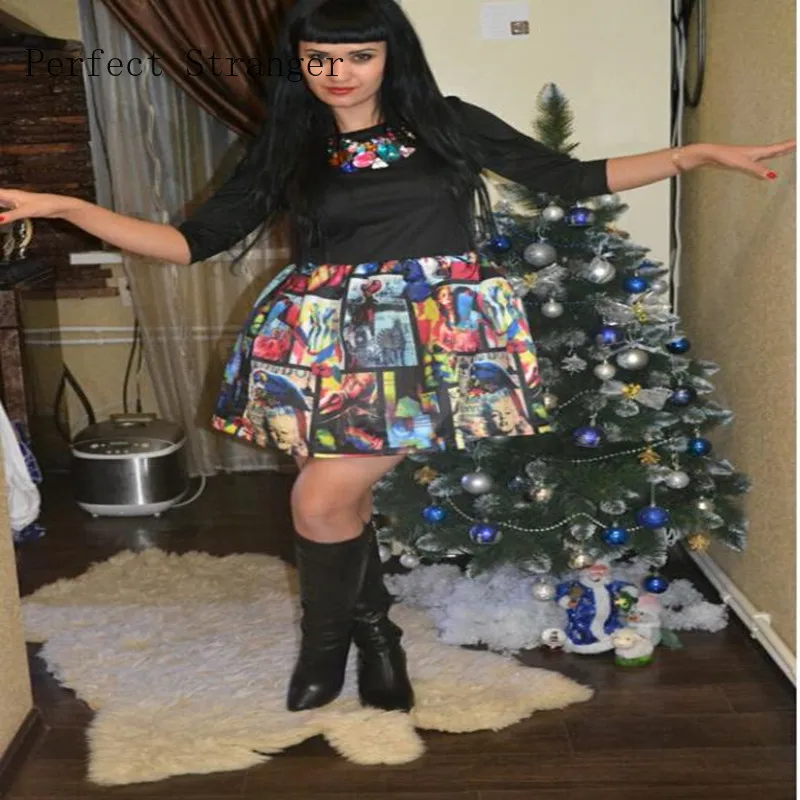 Осеннее Новое поступление высокое качество элегантное черное платье в западном