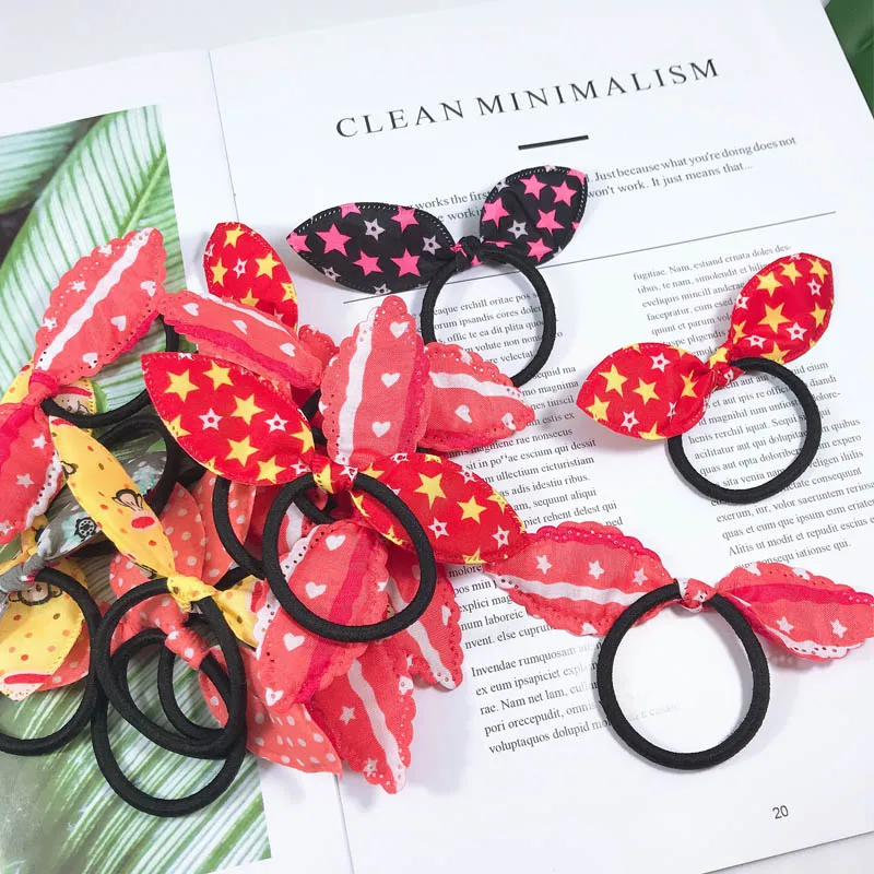 Резинки для волос девочек 12 шт. милые резинки в стиле принцессы аксессуары