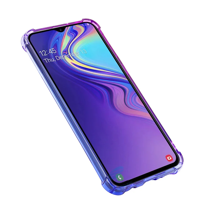 Прозрачный градиентный чехол для Xiaomi Redmi Note 7 Pro 8 5 6 Мягкий Силиконовый ТПУ задней
