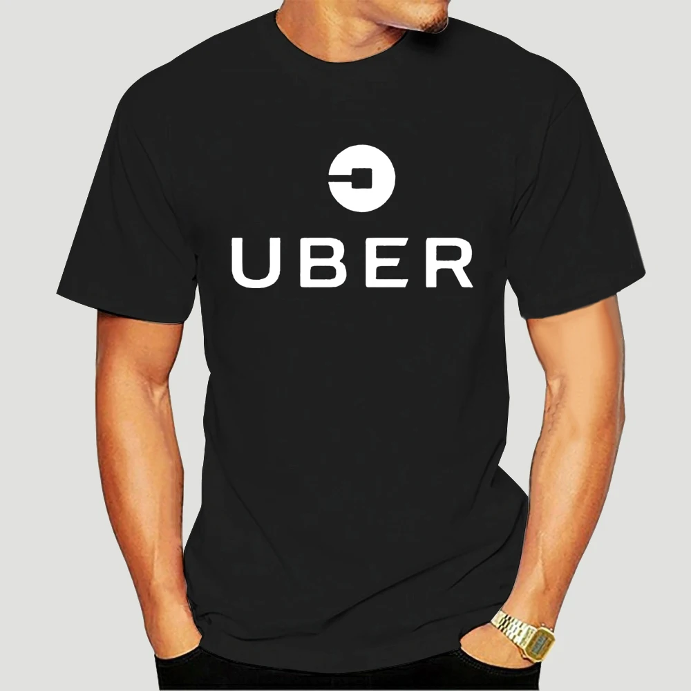 UBER драйвер футболка спереди и длинное сзади Футболка короткий рукав много 2 цвета