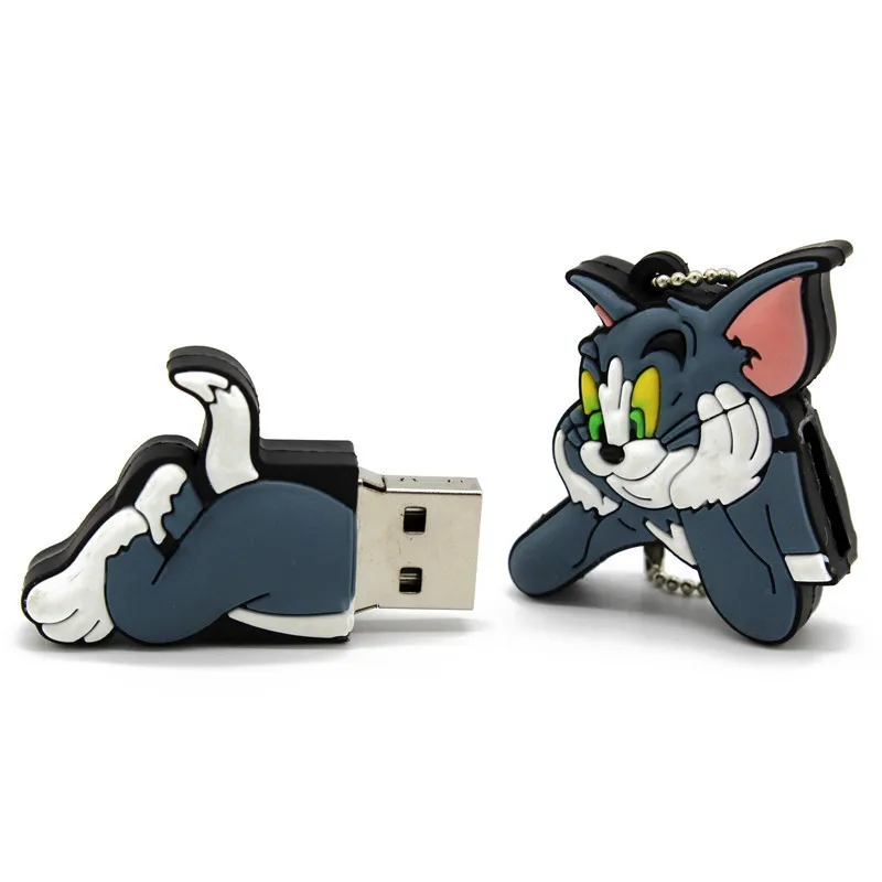 USB флеш накопитель для мыши и cant Tom and Jerry с изображением животных 8 ГБ/16 ГБ/32 ГБ/64