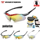 Поляризованные велосипедные солнцезащитные очки с 5 линзами, спортивные велосипедные очки для улицы, мужские и женские велосипедные солнцезащитные очки, очки для близорукости