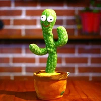 dancing cactus plush toy singing 120 songs electronic shake soft plush doll cactus toys for kids early education toy talking toy