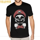 Рубашка мужская с принтом Супер Марио отряд смерти, короткий рукав, графическая футболка в стиле рок, топ с большой скидкой, одежда, 3XL, на лето