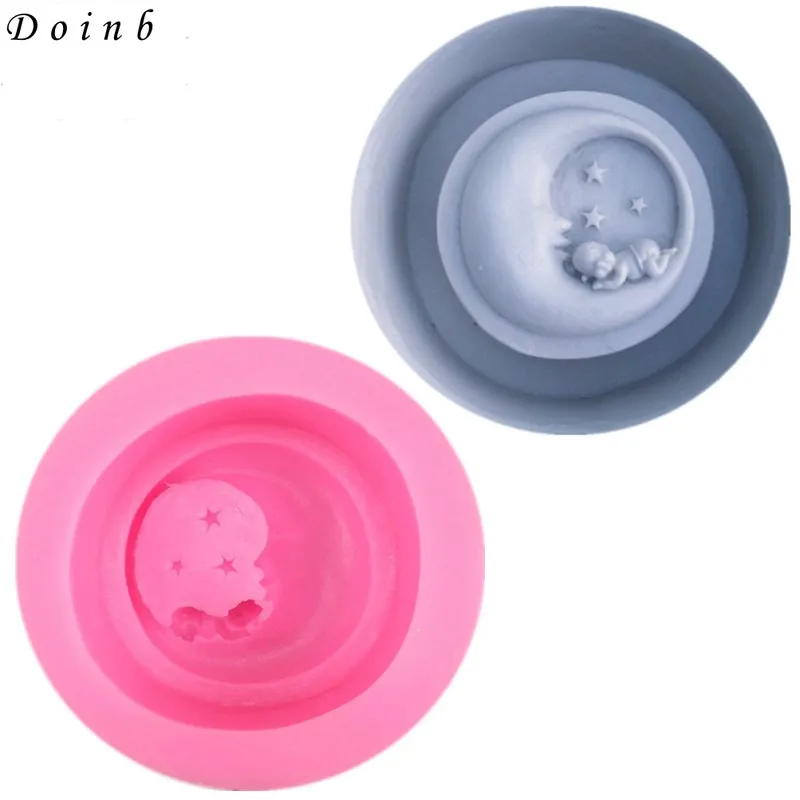 &quotСделай сам&quot Луна детские силиконовая форма пресс-формы для украшения тортов