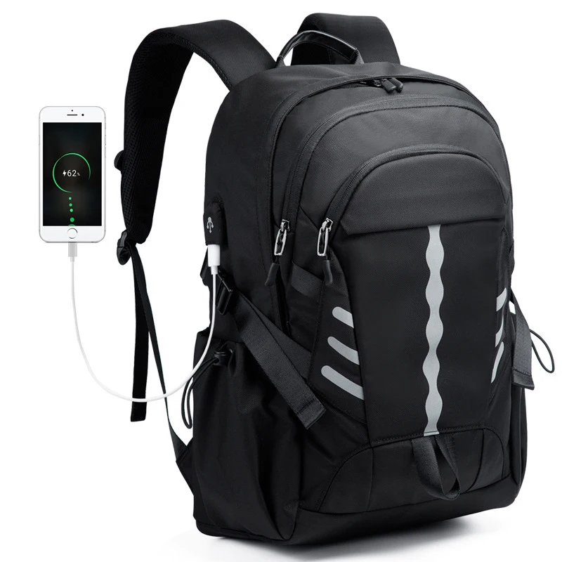 Мужской водонепроницаемый рюкзак для ноутбука 15 6 дюйма с светоотражающей