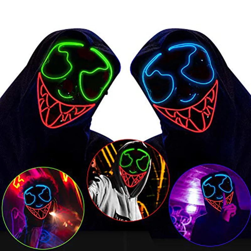 2 шт./упаковка светодиодная маскарадная светодиодный ка для Хэллоуина