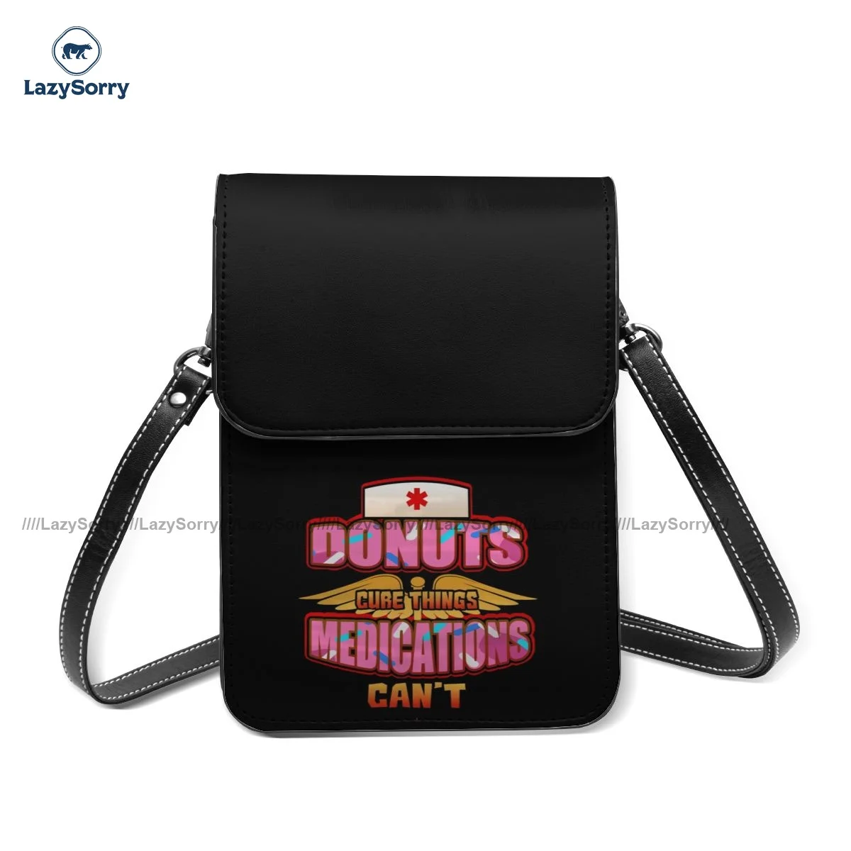 

Doughnut Shoulder Bag Stylish Leather Outdoor Mobile Phone Bag Student Gifts Bags