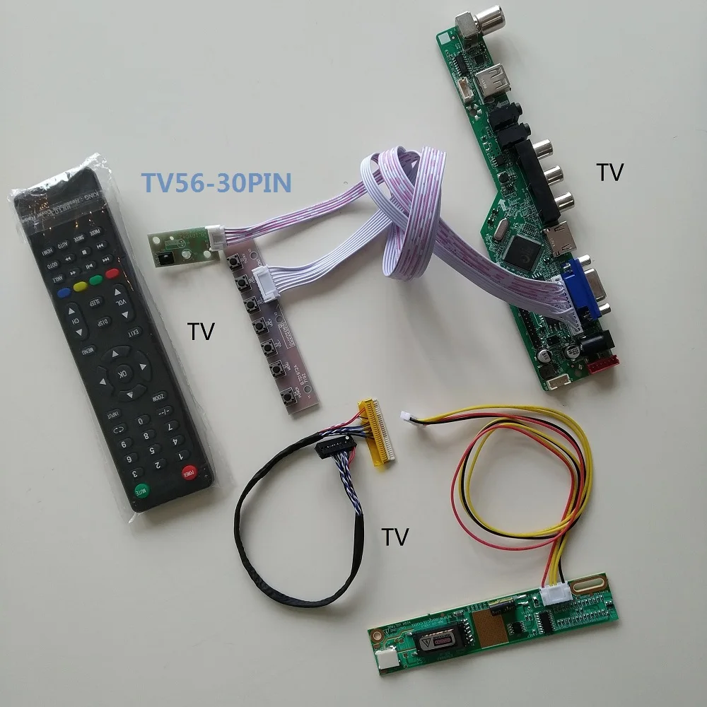 

TV USB LCD LED VGA 1 CCFL lamps AUDIO AV card Controller Board For 15.4" LP154W01/B154EW08 1280*800 kit cable