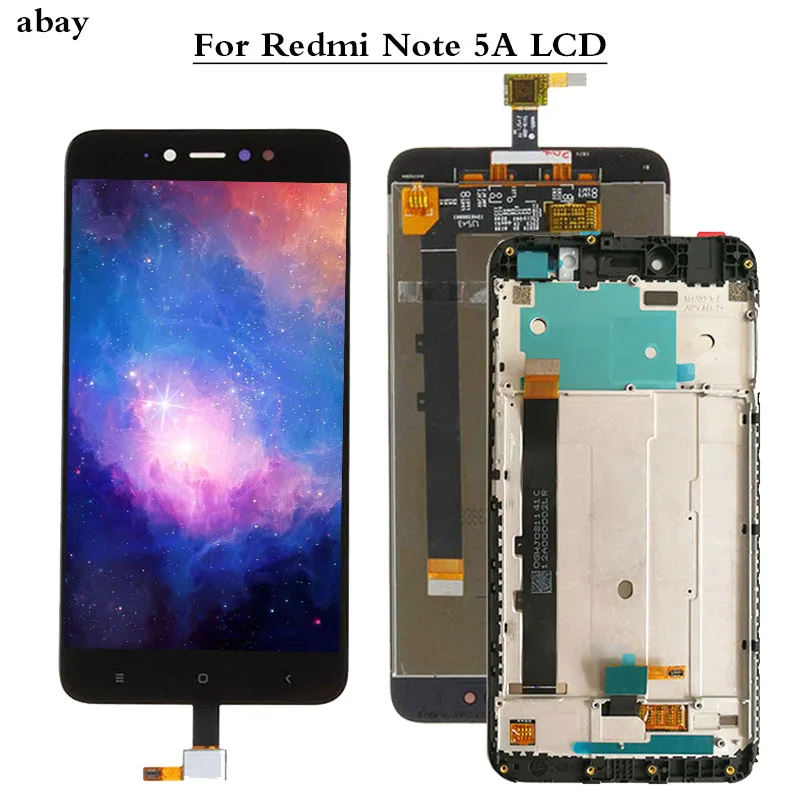 Для Xiaomi Redmi Примечание 5A Note5A MDG6 сенсорный экран дигитайзер сенсорная стеклянная панель+ ЖК-дисплей монитор экран модуль сборка Рамка